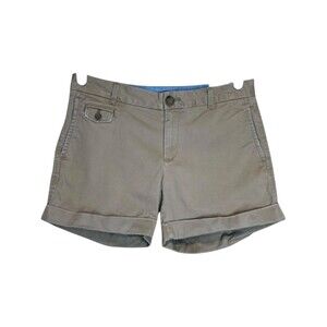 Banana‎ Republic Khaki Cuffed Hiking Shorts Tan Size 2 Casual Preppy Gorpcore